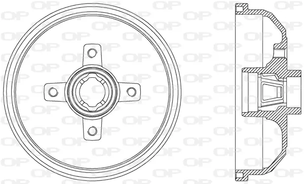 спирачен барабан OPEN PARTS          