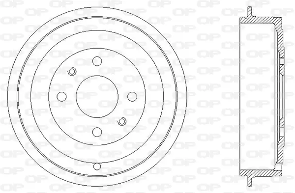 спирачен барабан OPEN PARTS          