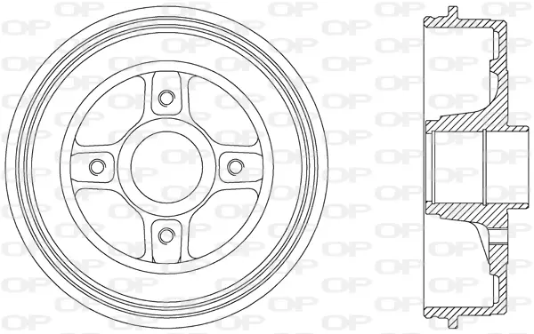 спирачен барабан OPEN PARTS          