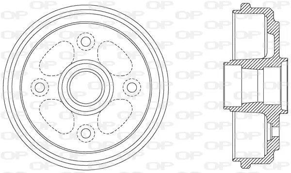 спирачен барабан OPEN PARTS          