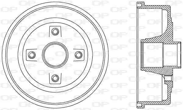 спирачен барабан OPEN PARTS          