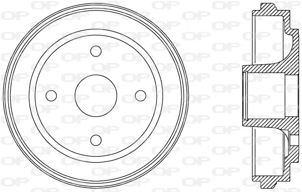 спирачен барабан OPEN PARTS          