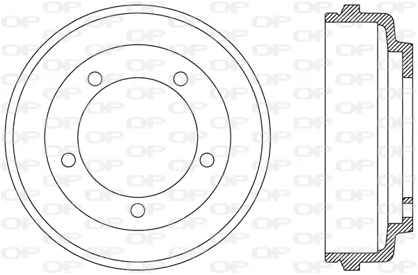 спирачен барабан OPEN PARTS          