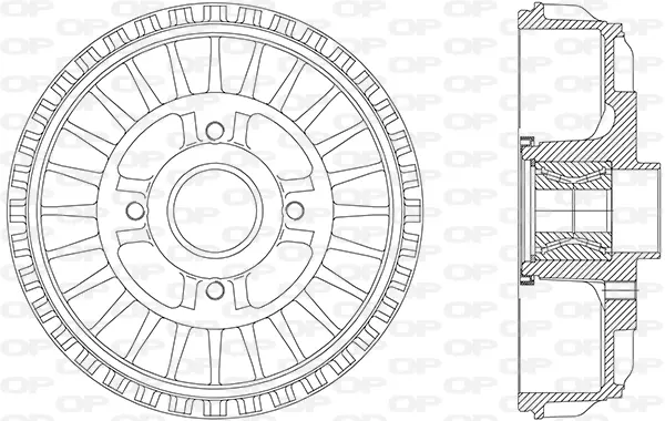 спирачен барабан OPEN PARTS          