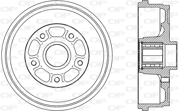 спирачен барабан OPEN PARTS          