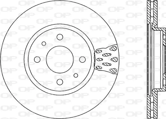 спирачен диск OPEN PARTS          