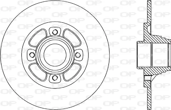 спирачен диск OPEN PARTS          