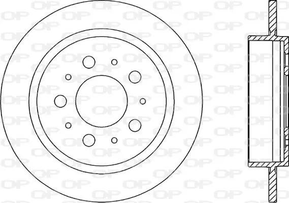 спирачен диск OPEN PARTS          