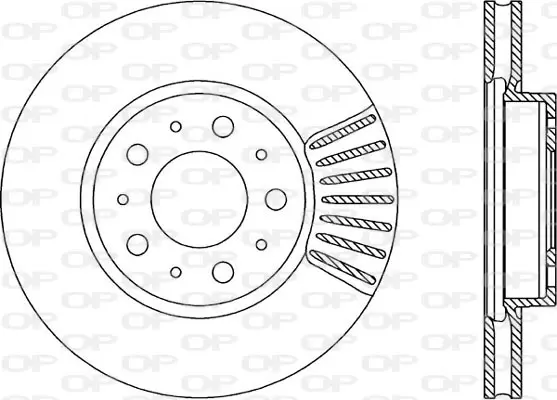 спирачен диск OPEN PARTS          