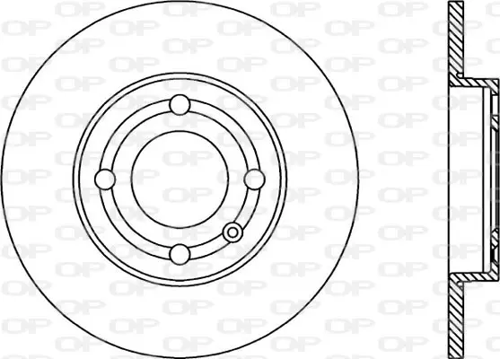 спирачен диск OPEN PARTS          