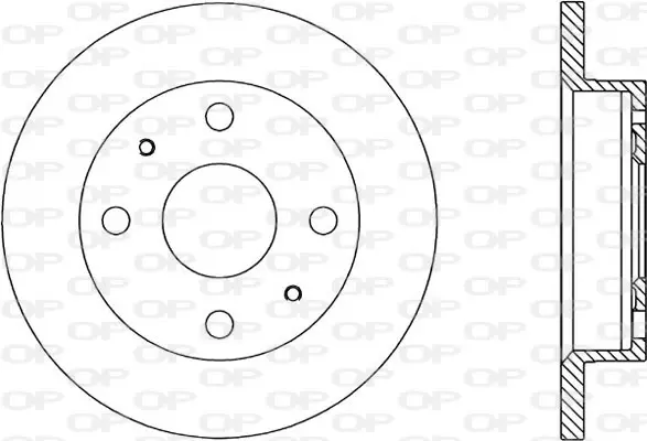спирачен диск OPEN PARTS          