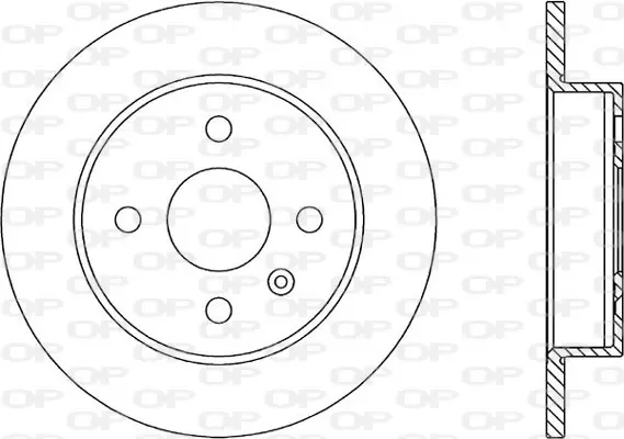 спирачен диск OPEN PARTS          