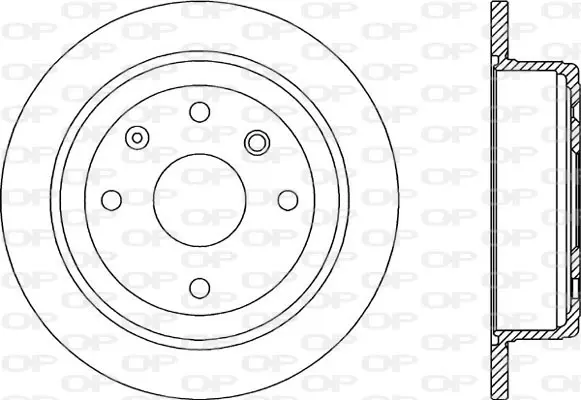 спирачен диск OPEN PARTS          