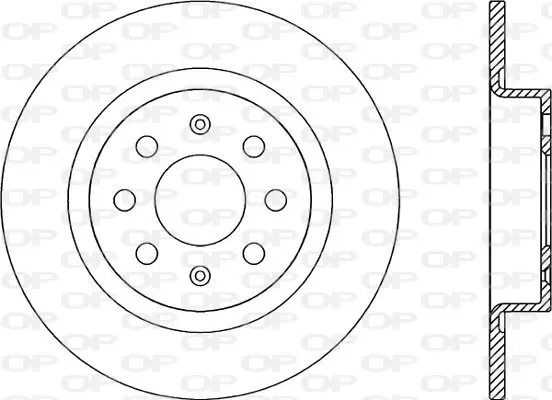 спирачен диск OPEN PARTS          