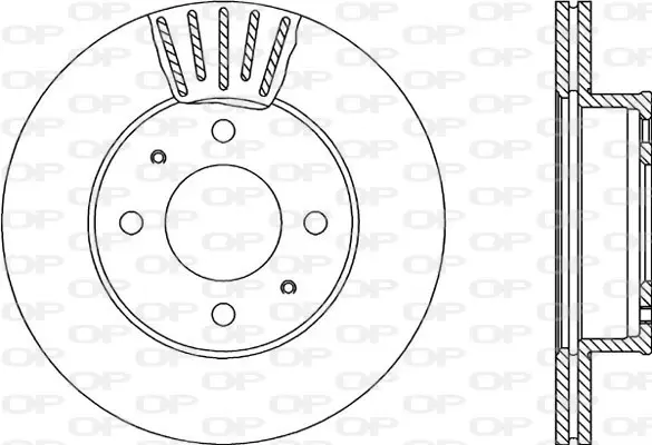 спирачен диск OPEN PARTS          