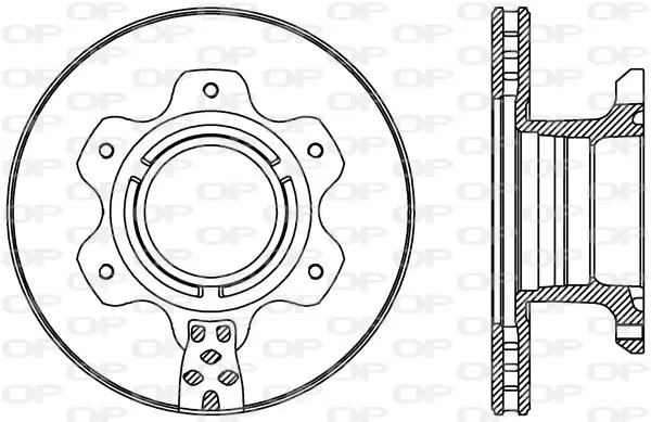 спирачен диск OPEN PARTS          