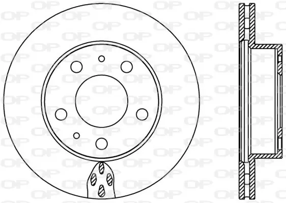 спирачен диск OPEN PARTS          