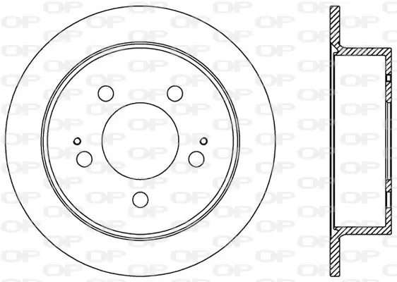 спирачен диск OPEN PARTS          