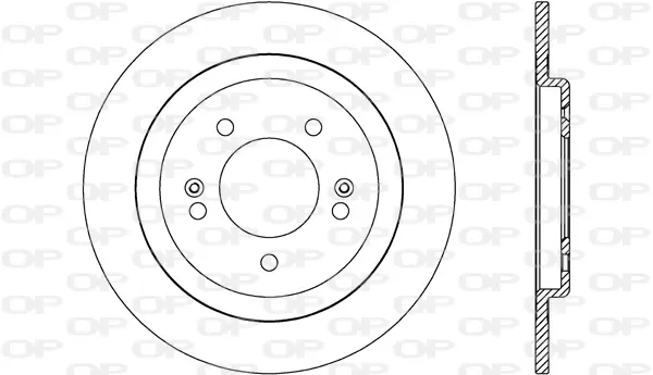спирачен диск OPEN PARTS          