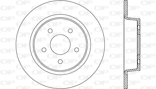 спирачен диск OPEN PARTS          