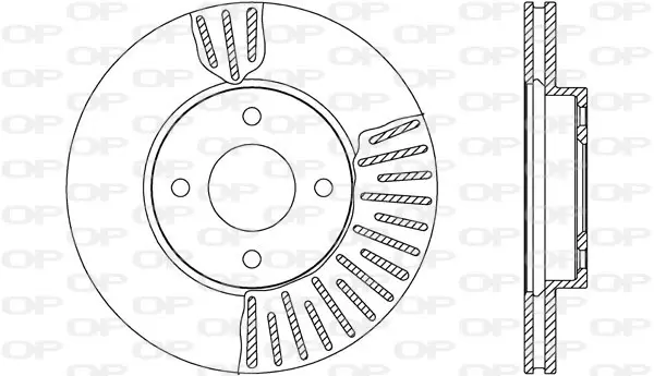 спирачен диск OPEN PARTS          