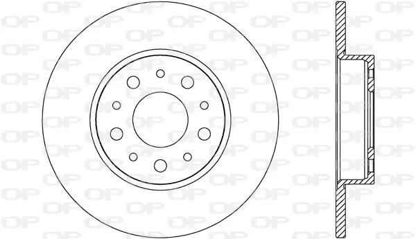 спирачен диск OPEN PARTS          