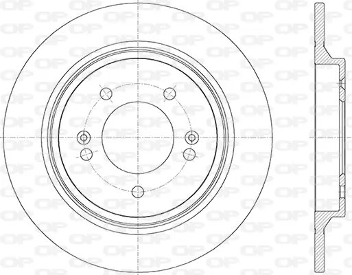 спирачен диск OPEN PARTS          