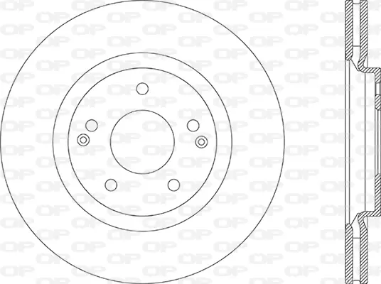 спирачен диск OPEN PARTS          