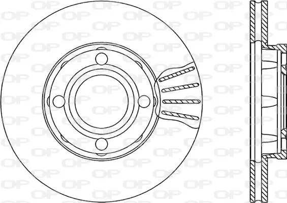 спирачен диск OPEN PARTS          