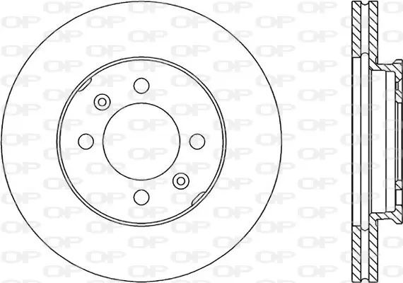 спирачен диск OPEN PARTS          