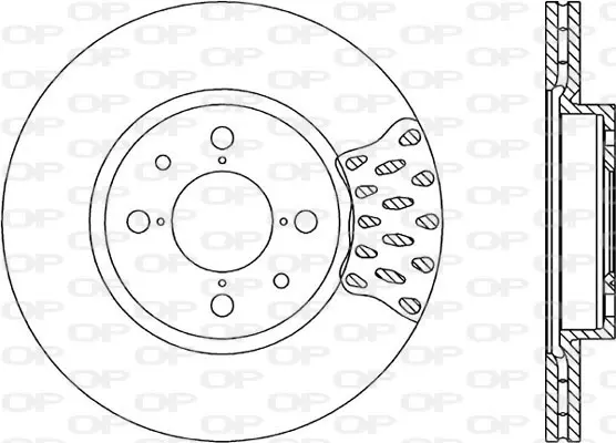 спирачен диск OPEN PARTS          