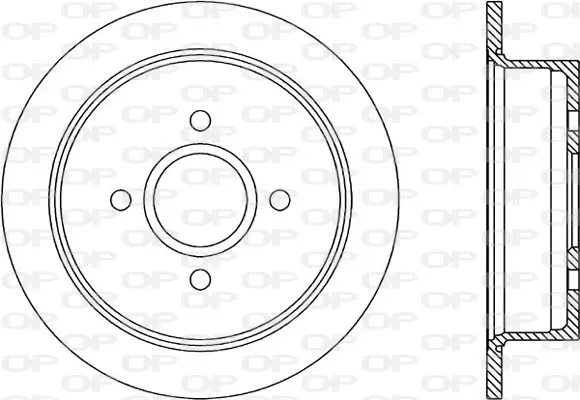 спирачен диск OPEN PARTS          