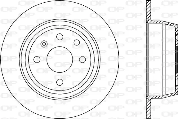 спирачен диск OPEN PARTS          