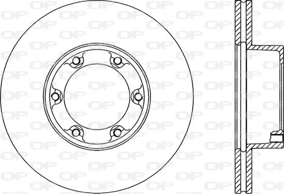 спирачен диск OPEN PARTS          