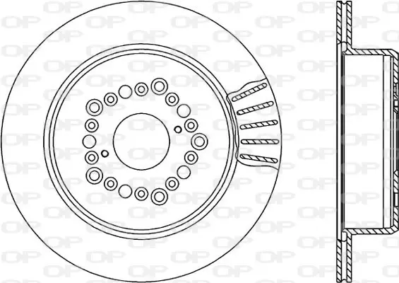 спирачен диск OPEN PARTS          