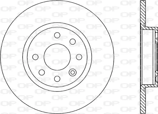 спирачен диск OPEN PARTS          