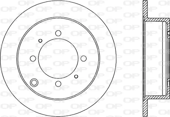 спирачен диск OPEN PARTS          