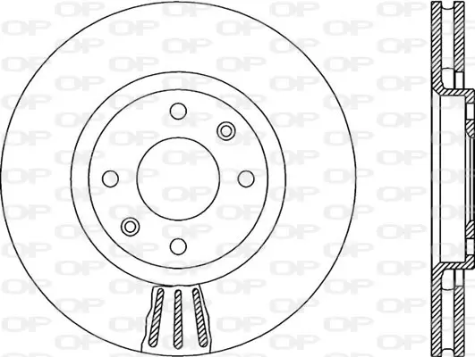 спирачен диск OPEN PARTS          