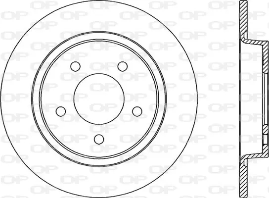 спирачен диск OPEN PARTS          