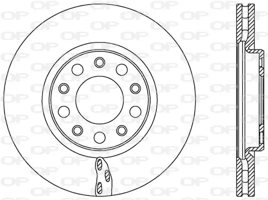 спирачен диск OPEN PARTS          