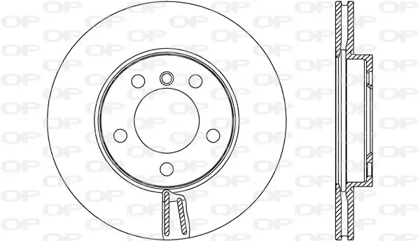 спирачен диск OPEN PARTS          