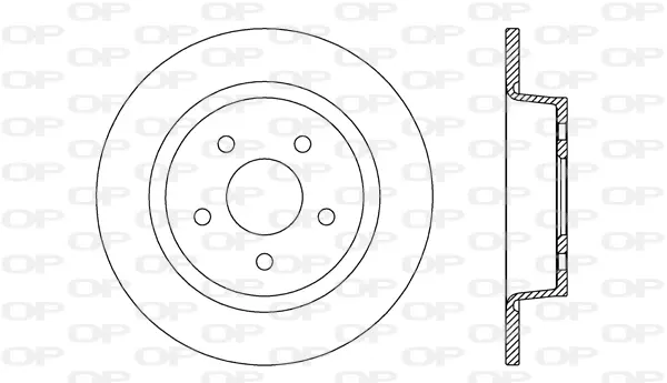 спирачен диск OPEN PARTS          