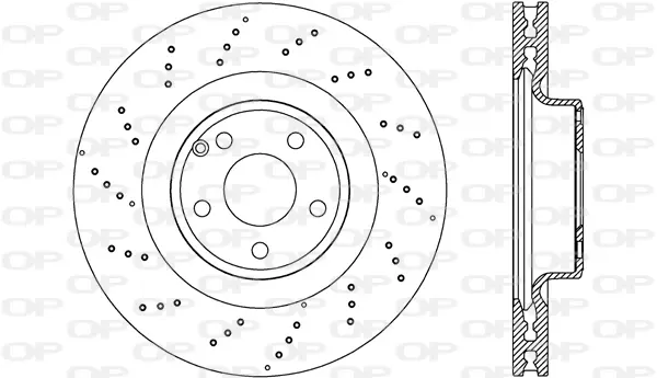 спирачен диск OPEN PARTS          