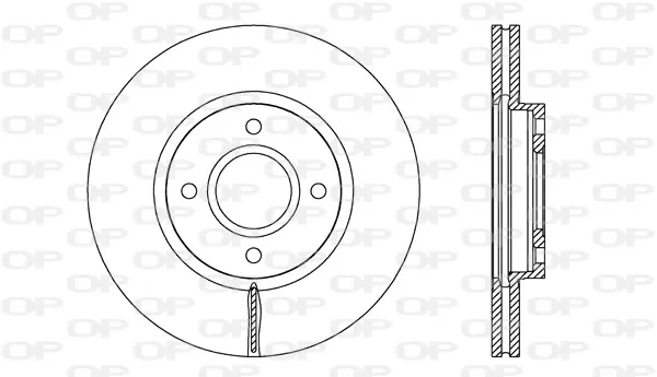спирачен диск OPEN PARTS          