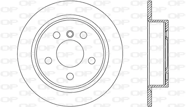 спирачен диск OPEN PARTS          