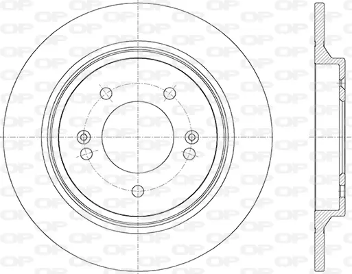 спирачен диск OPEN PARTS          
