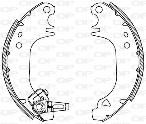 комплект спирачна челюст OPEN PARTS          