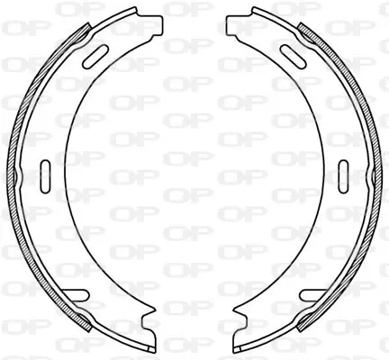 комплект спирачна челюст OPEN PARTS          