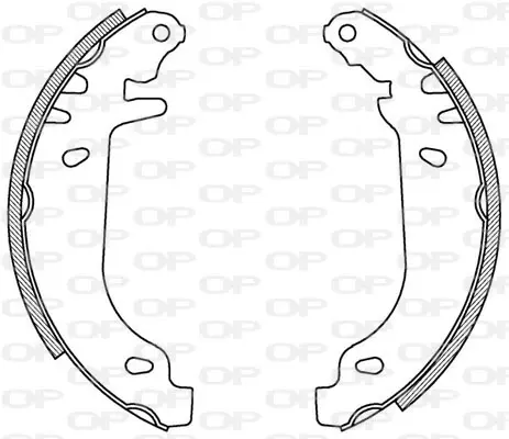 комплект спирачна челюст OPEN PARTS          