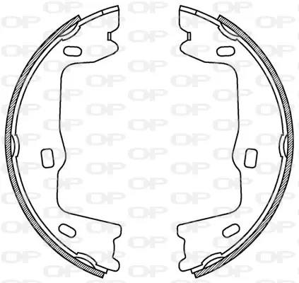 комплект спирачна челюст OPEN PARTS          
